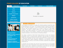 Tablet Screenshot of peacecollege.in